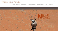 Desktop Screenshot of naturetravelnamibia.com